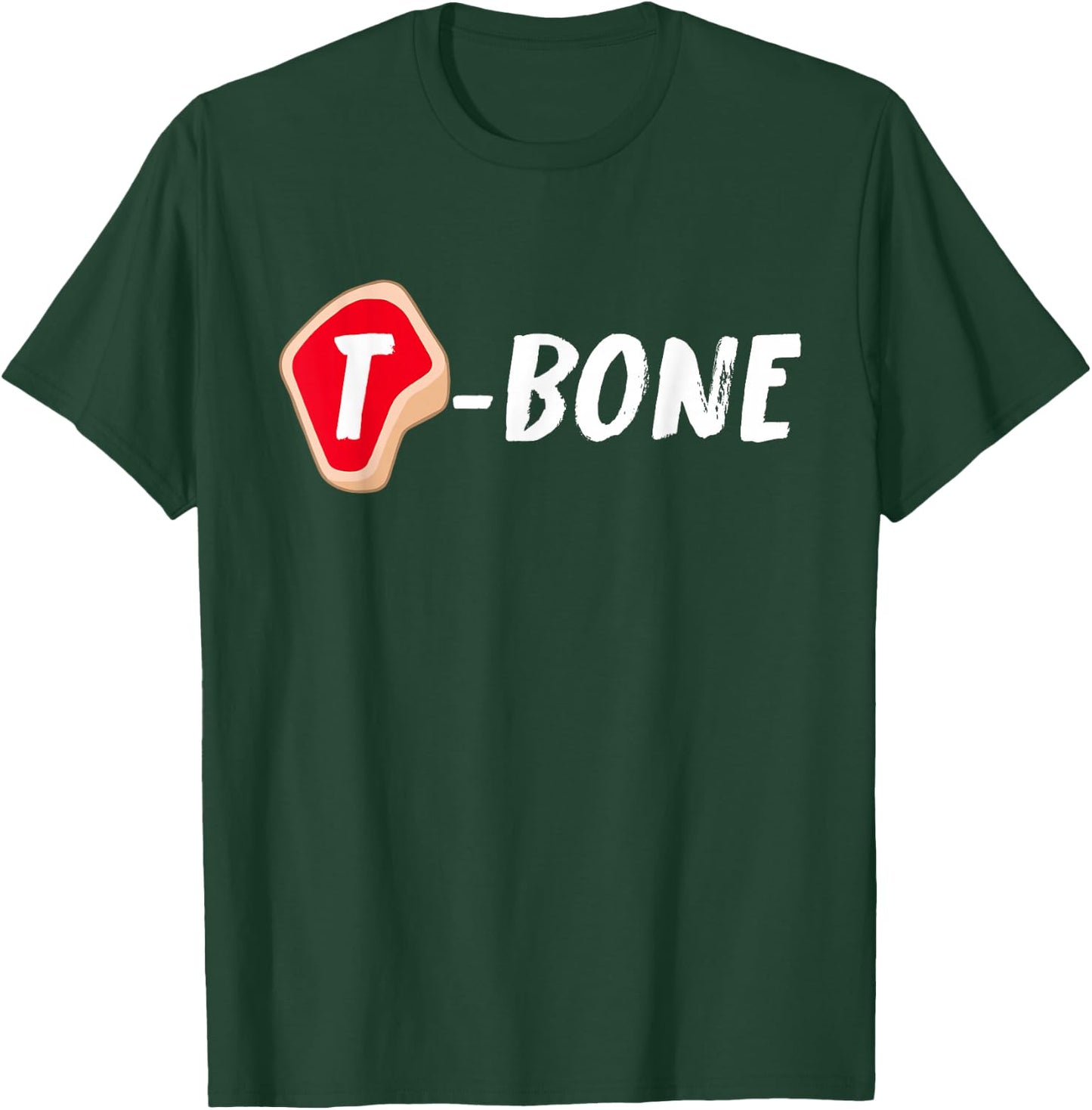 T-Bone Steak Funny Random Piece of Meat T-Shirt - T-Shirt | Forest