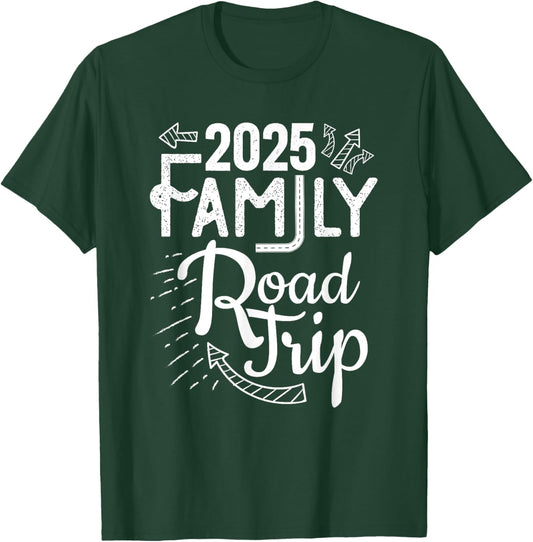 2025 Family Road Trip Vacation T Shirt Matching T-Shirt - T-Shirt | Forest