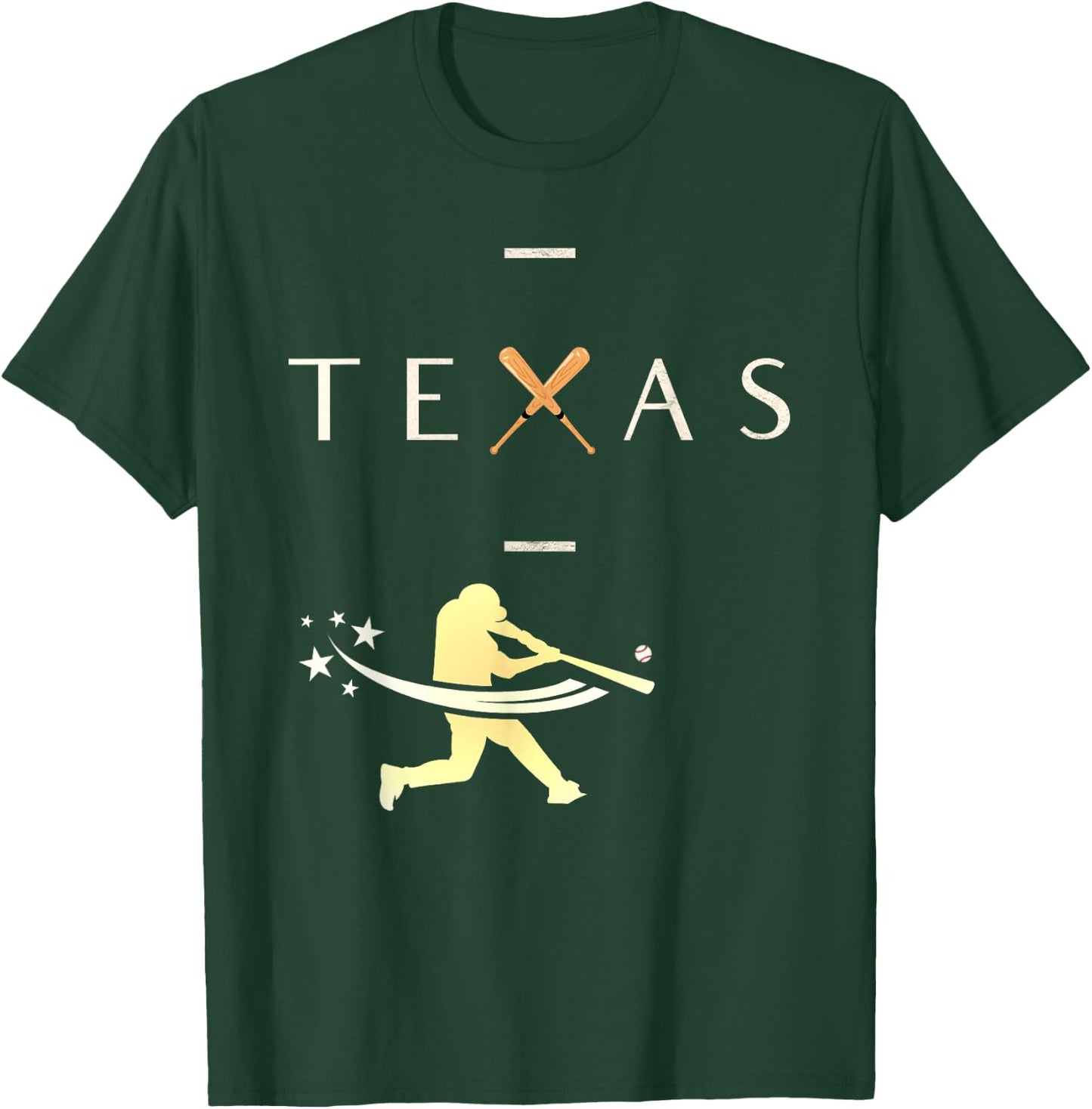 Texas Baseball Baseball Ranger Player Classic Design T-Shirt - T-Shirt | Forest