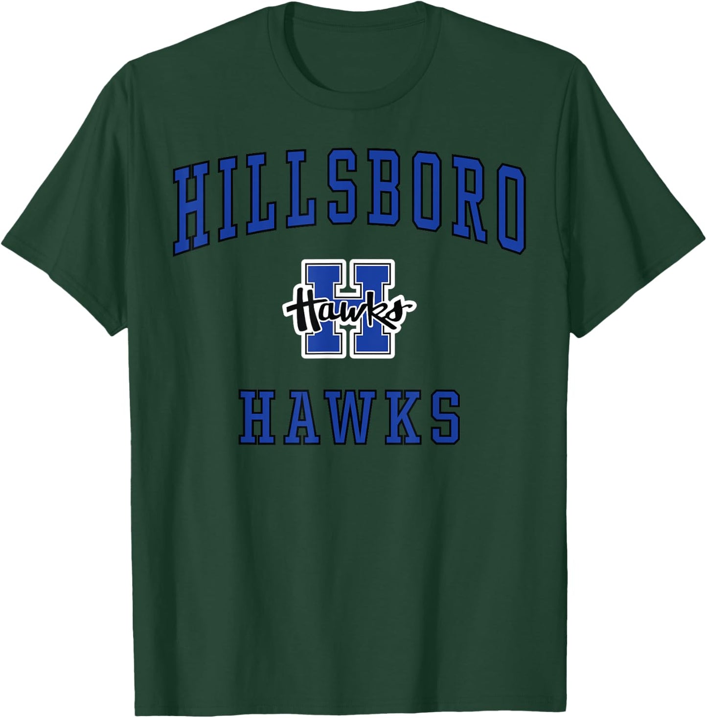 Hillsboro High School Hawks T-Shirt - T-Shirt | Forest