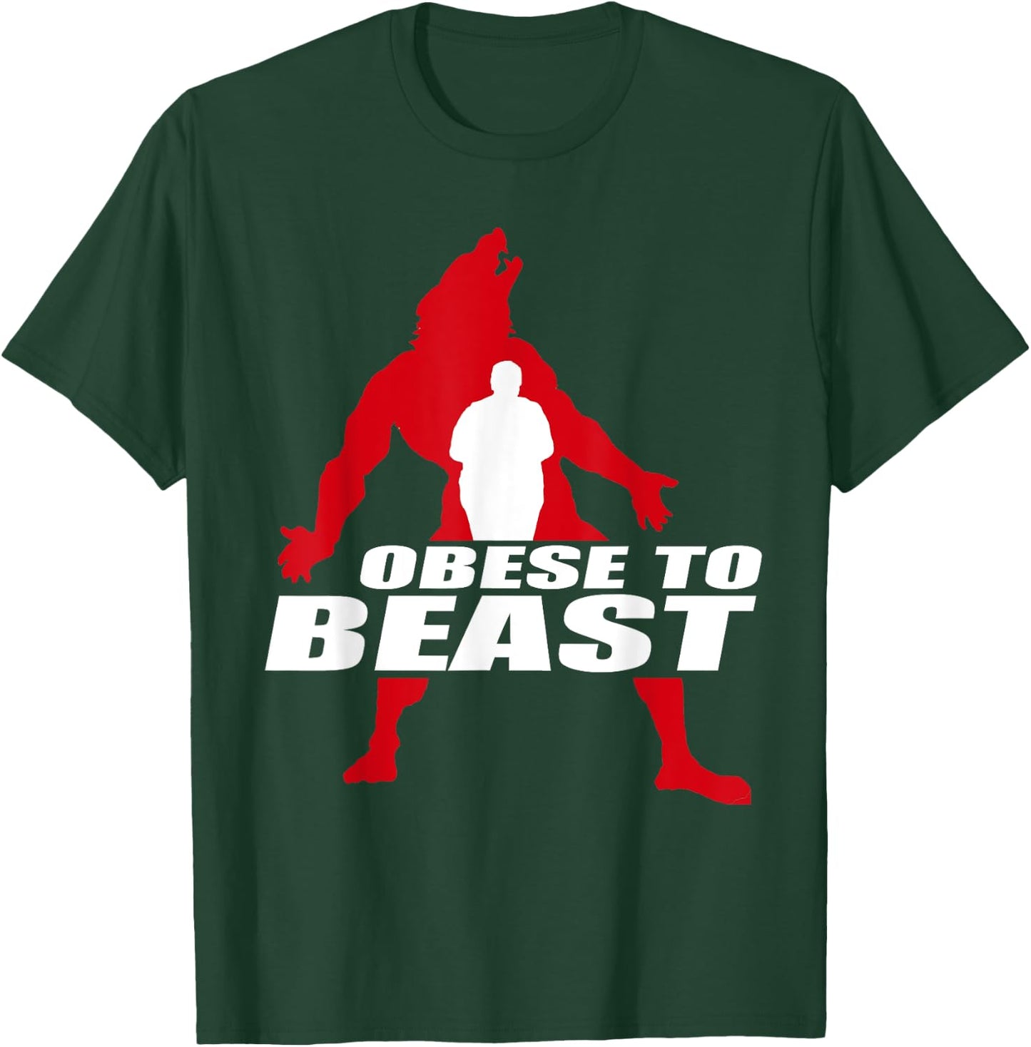 Obese To Beast Yoga Gift T-Shirt - T-Shirt | Forest