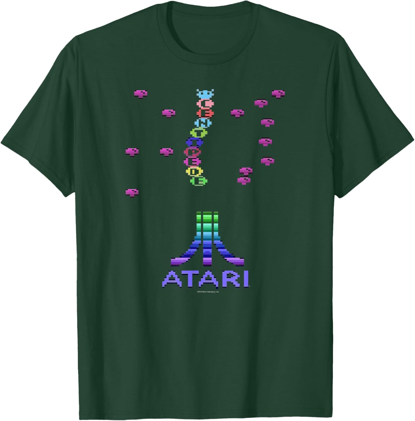 ATARI Centipede Arcade 8 Bit Gamer Design T-Shirt - T-Shirt | Forest