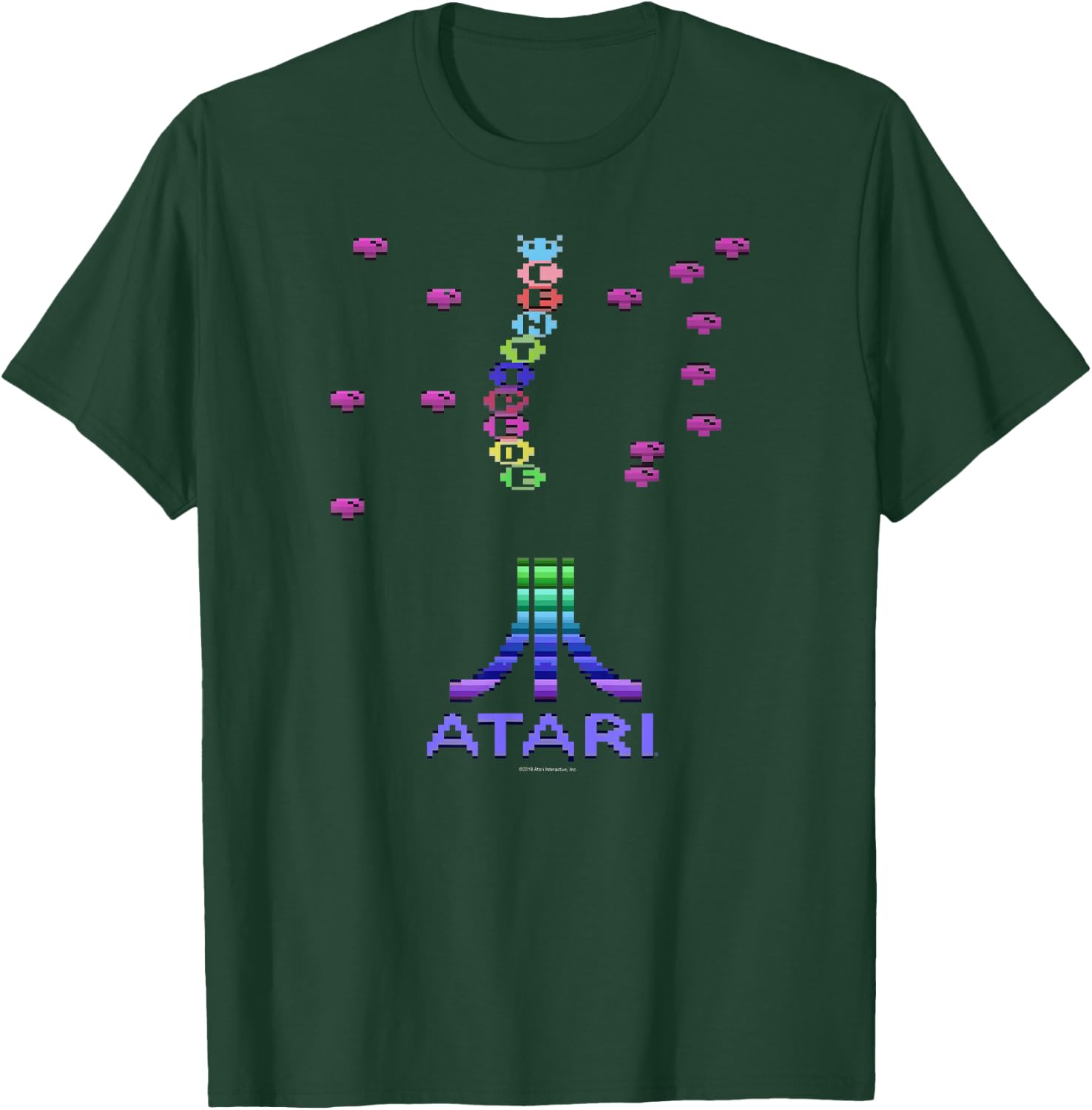 ATARI Centipede Arcade 8 Bit Gamer Design T-Shirt - T-Shirt | Forest