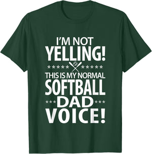 Softball Dad - Funny Daddy Birthday or Father's Day Gift T-Shirt - T-Shirt | Forest