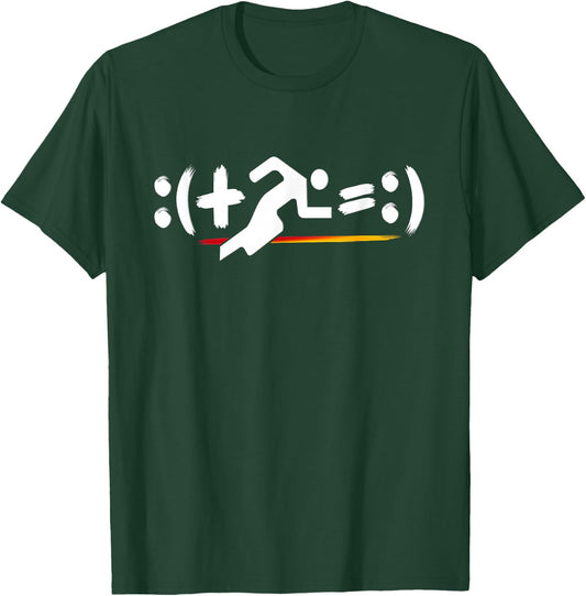 Running Math Equation With Math Symbols For Runners T-Shirt - T-Shirt | Forest