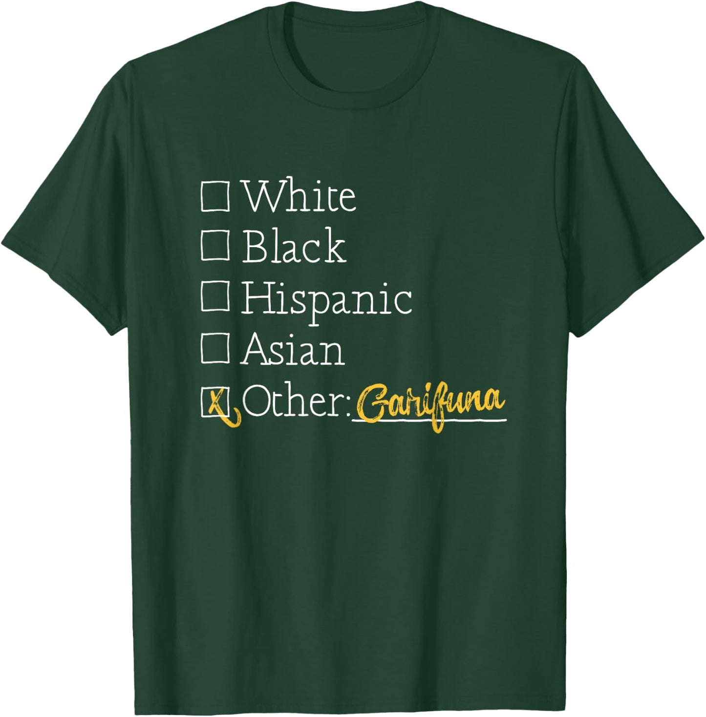 Garifuna Clothes Garifuna - -Adults, Black, Small, Short Sleeve, Cotton 60% Polyester 40%, Modern, , T Back, Letter Print, Music, Birthday, Casual, Walking T-Shirt - T-Shirt | Forest