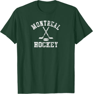 Vintage Montreal Hockey T-Shirt - T-Shirt | Forest