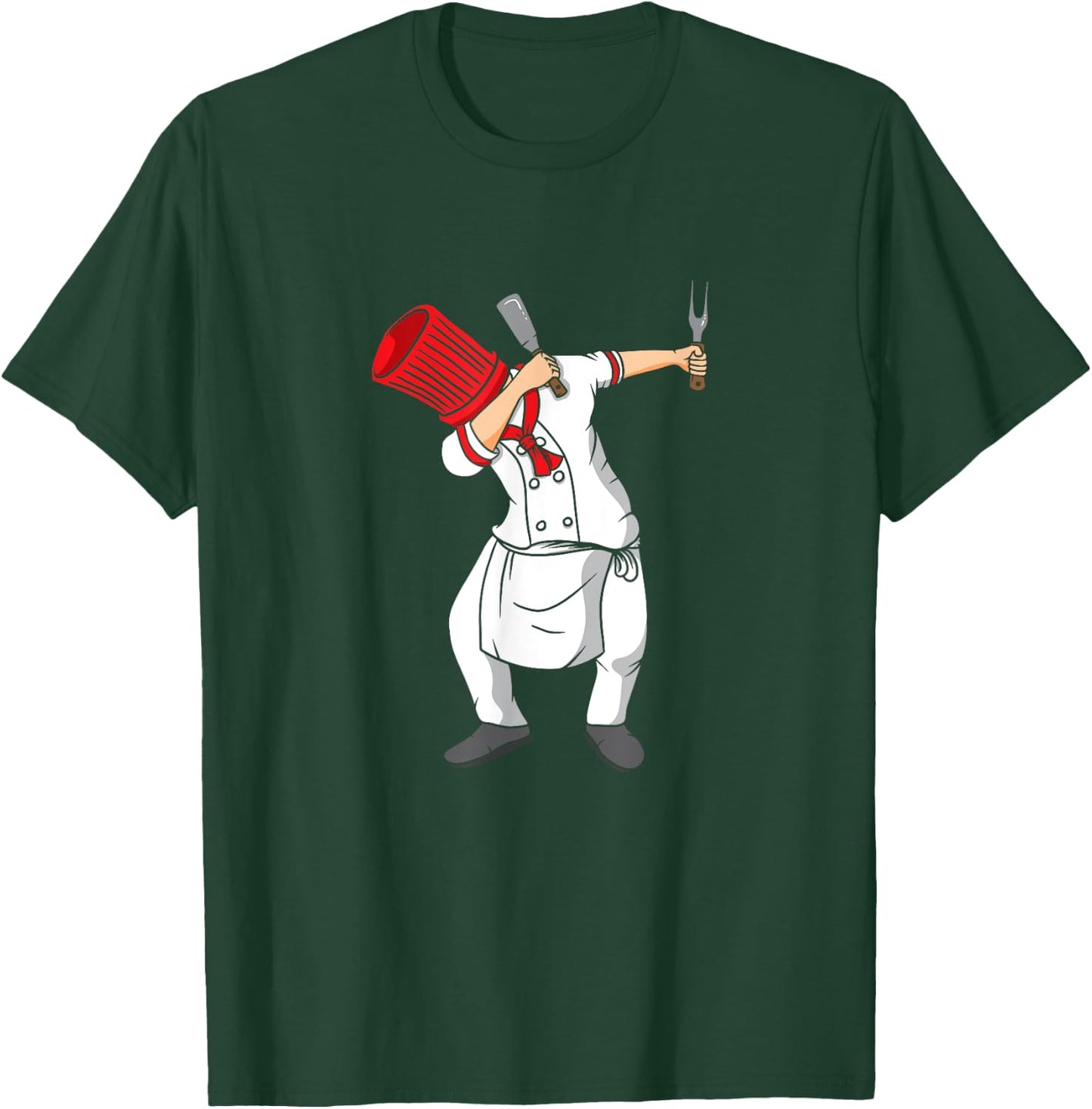 Dabbing Hibachi Chef Funny T-Shirt - T-Shirt | Forest