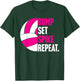Bump Set Spike Repeat shirt gift volleyball player coach T-Shirt - T-Shirt | Forest