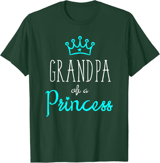 Grandpa Granddaughter Shirts Matching Set King and Princess T-Shirt - T-Shirt | Forest
