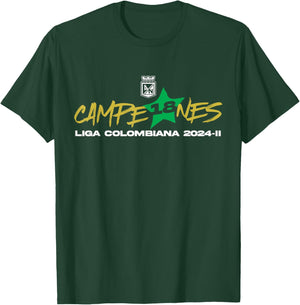 Atletico Nacional - 2024 Colombia Cup Champions T-Shirt - T-Shirt | Forest