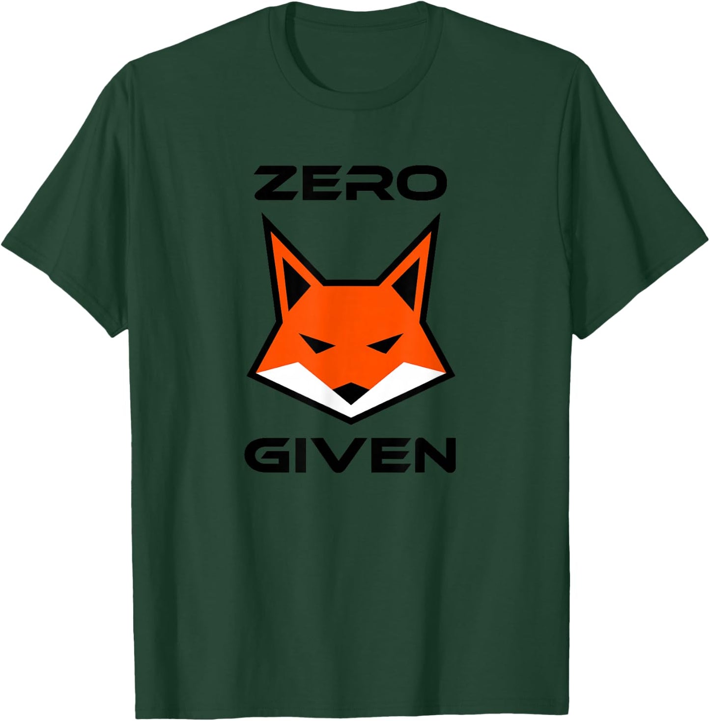 Zero Fox Given Hipster Fox Humor T-Shirt - T-Shirt | Forest