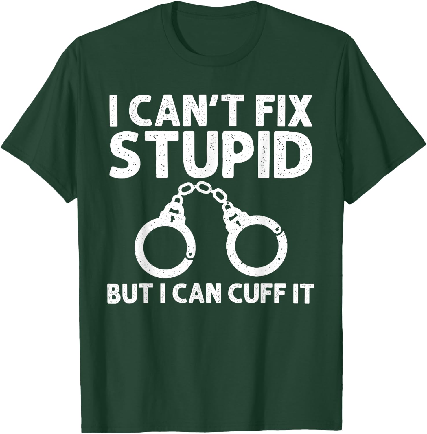 Funny Police Officer Design Women Cop Police Officer T-Shirt - T-Shirt | Forest