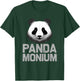 Cute Panda Monium | Funny Sarcastic Pun Pandemonium T-Shirt - T-Shirt | Forest