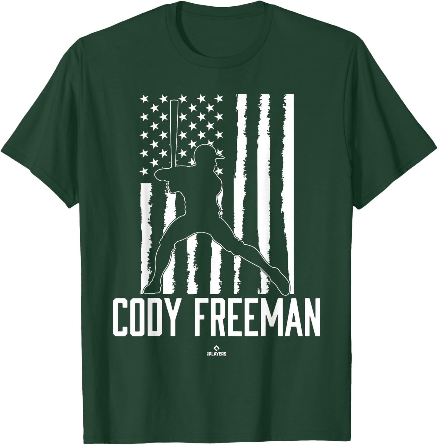 Distressed Flag Swing Cody Freeman Prospect Baseball Fan T-Shirt - T-Shirt | Forest