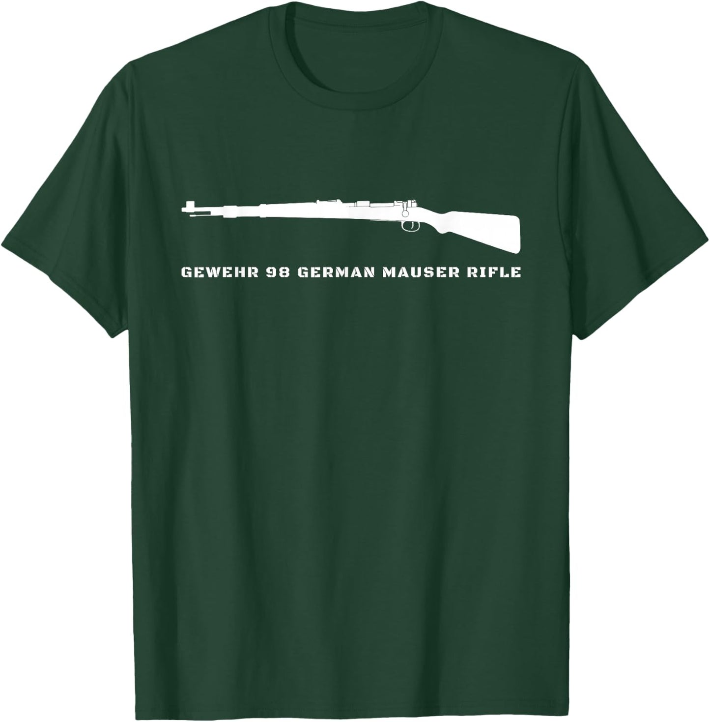 Gewehr 98 M98 Mauser German Bolt Action Rifle T Shirt T-Shirt - T-Shirt | Forest
