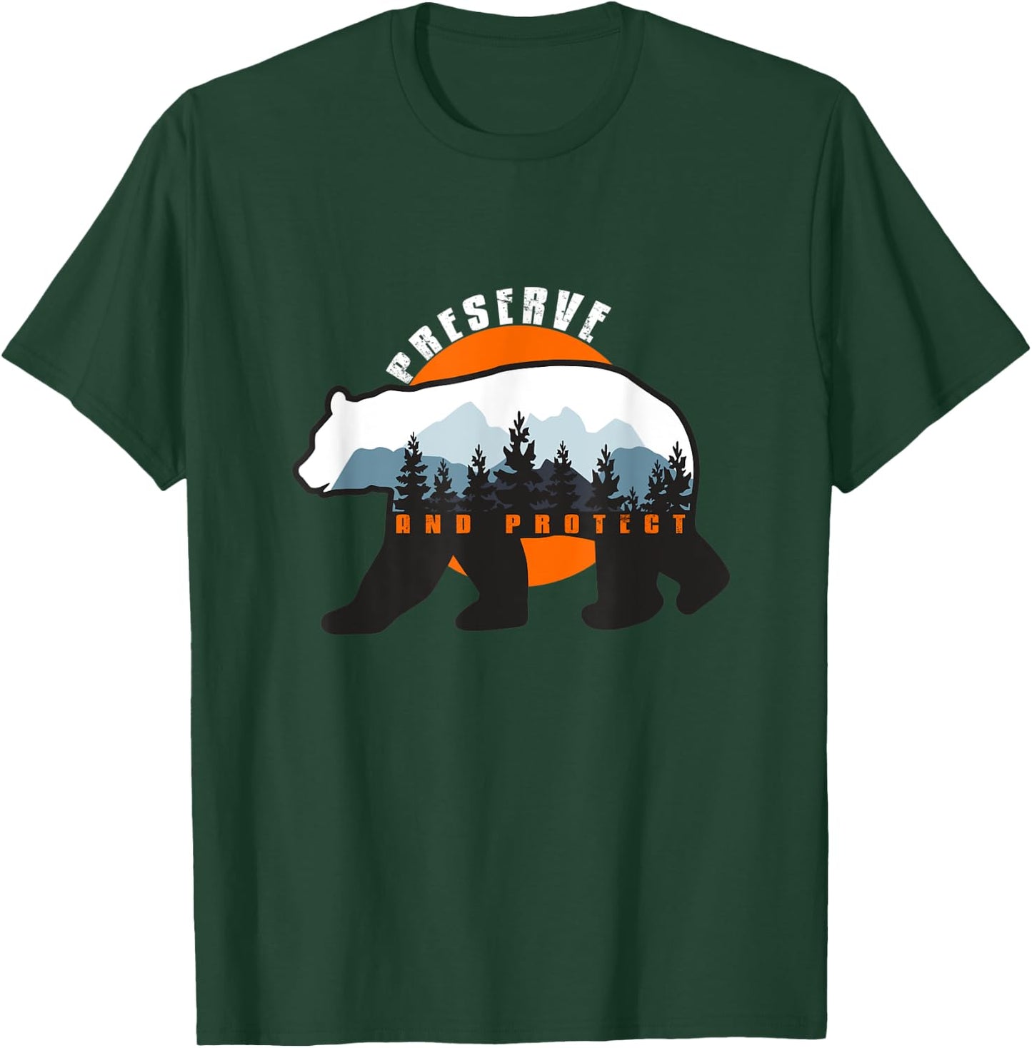 Preserve and Protect - Save our National Parks Black Bear T-Shirt - T-Shirt | Forest