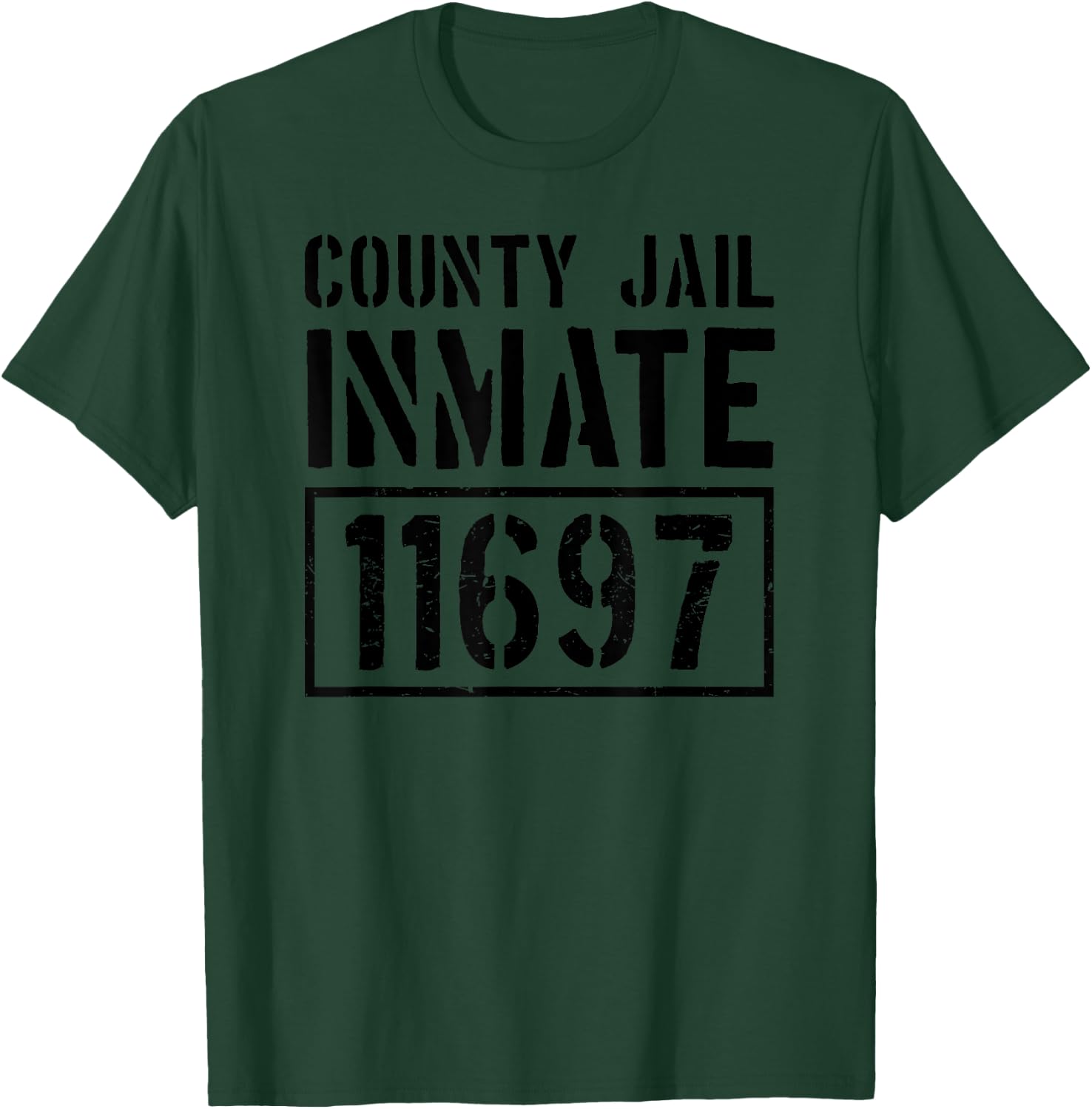 County Jail Inmate Funny Prison Halloween Costume T-Shirt - T-Shirt | Forest
