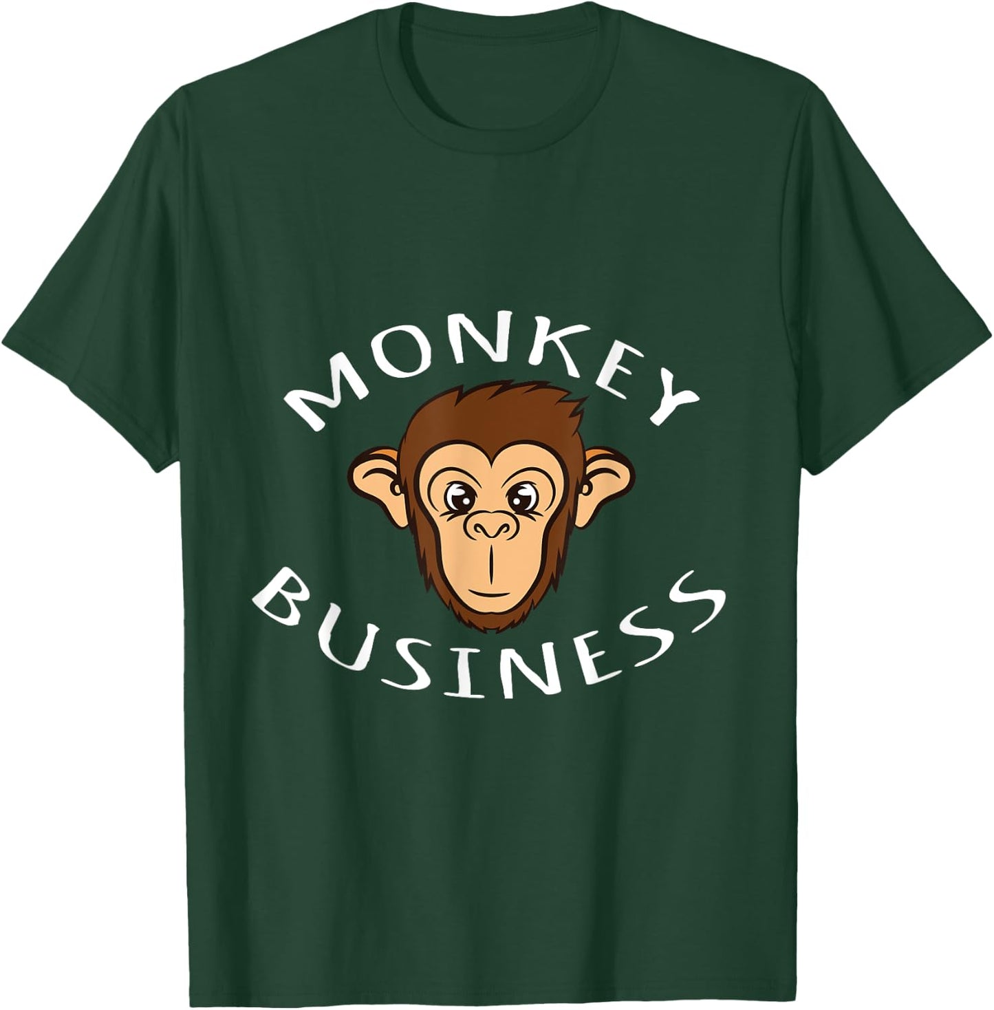 Clever Business Monkey Design T-Shirt - T-Shirt | Forest