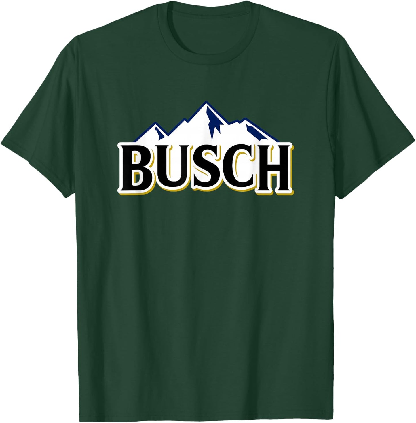 Busch Beer Mountains Logo T-Shirt - T-Shirt | Forest
