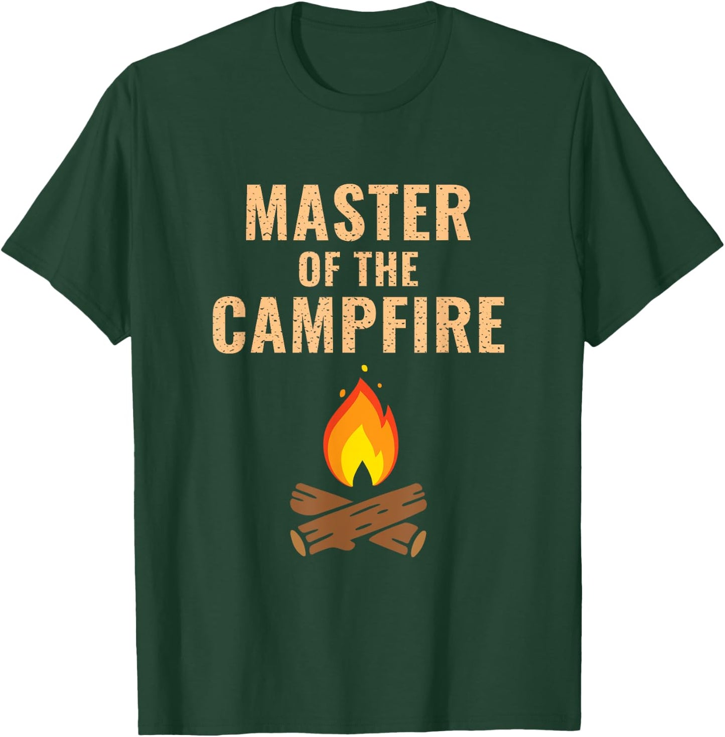 Campfire, Master of the Campfire, Camp, Camping T-Shirt - T-Shirt | Forest