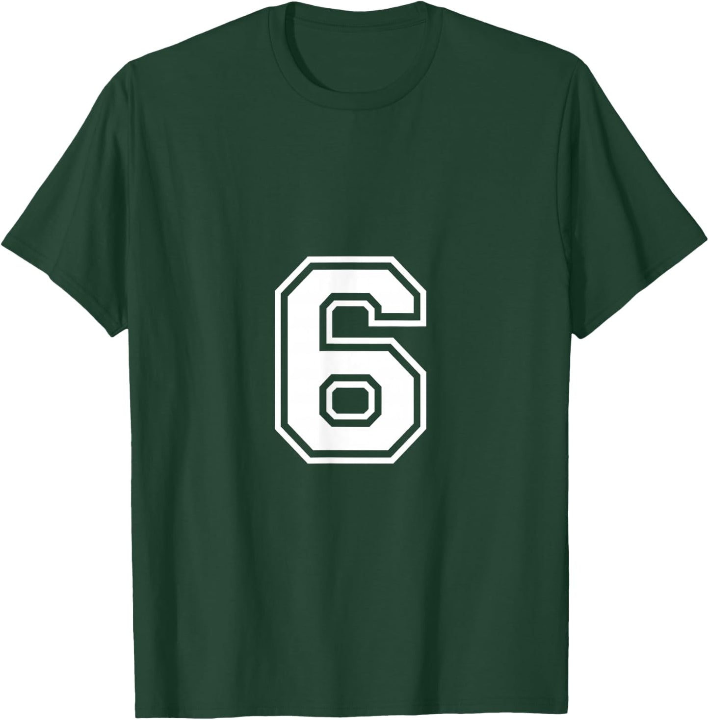 Number 6 Shirt T-Shirt - T-Shirt | Forest