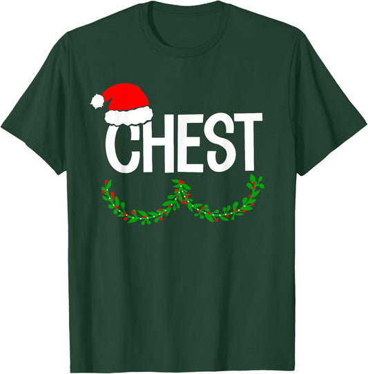Chest Nuts Funny Christmas Chestnuts Couple Matching Outfit T-Shirt - T-Shirt | Forest
