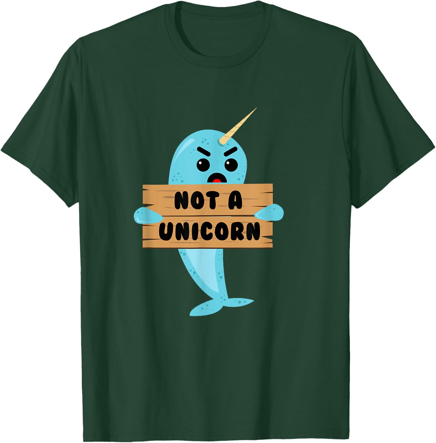 Not A Unicorn Narwhal T-Shirt - T-Shirt | Forest