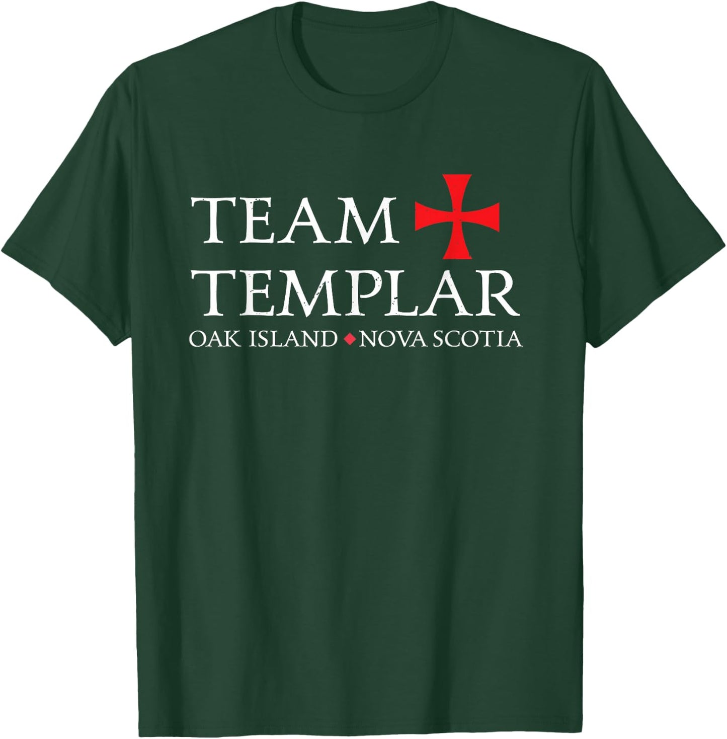 Team Templar Funny Oak Island Treasure - White T-Shirt - T-Shirt | Forest