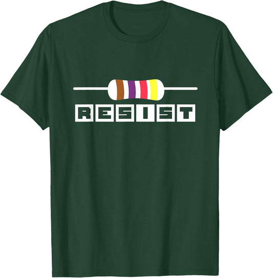 Electronics Component Resistor Electrician T-Shirt - T-Shirt | Forest