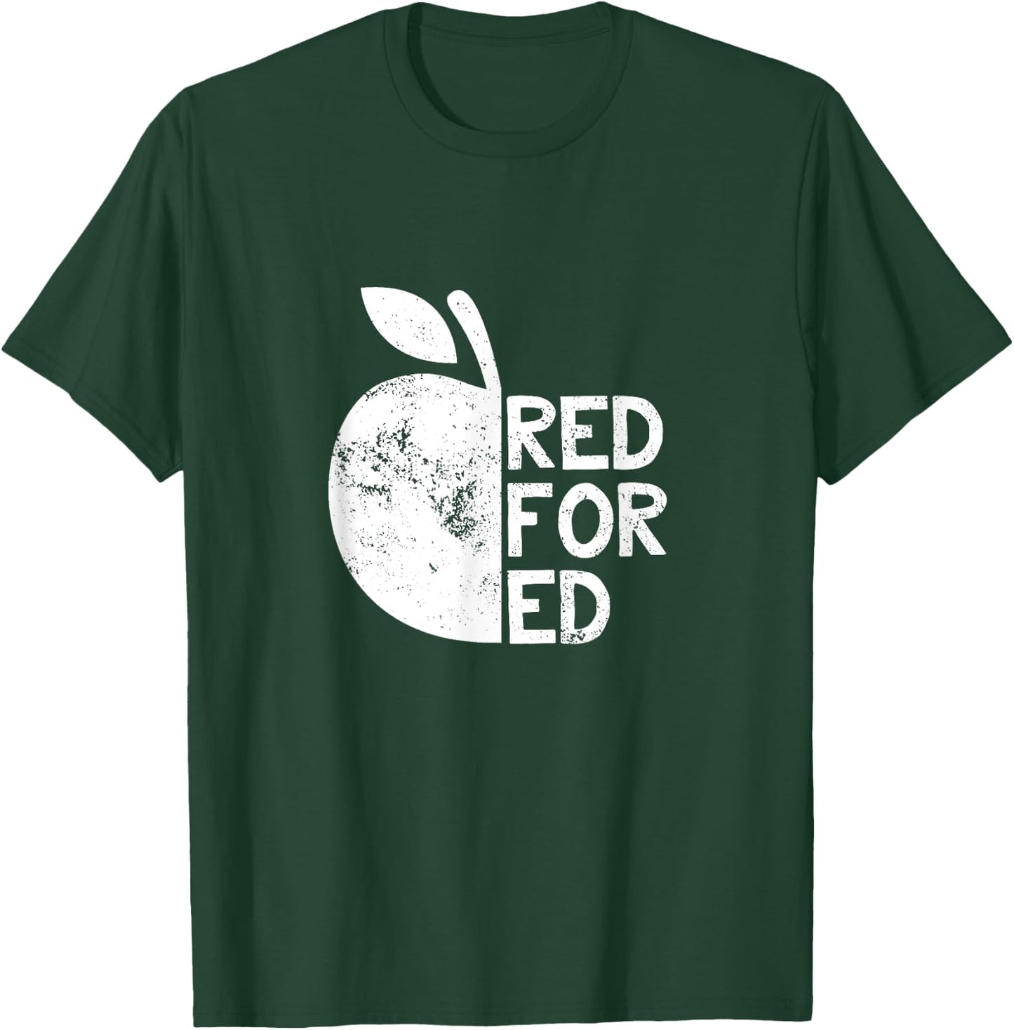 I Support Public Education Red For Ed Teacher Gift Men Women Girls Kids T-Shirt - T-Shirt | Forest