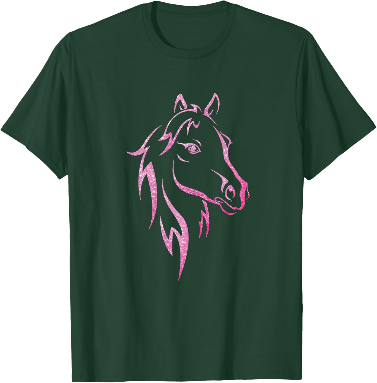 Sparkle Horse Shirt for Kids | Girls Funny T-Shirt - T-Shirt | Forest