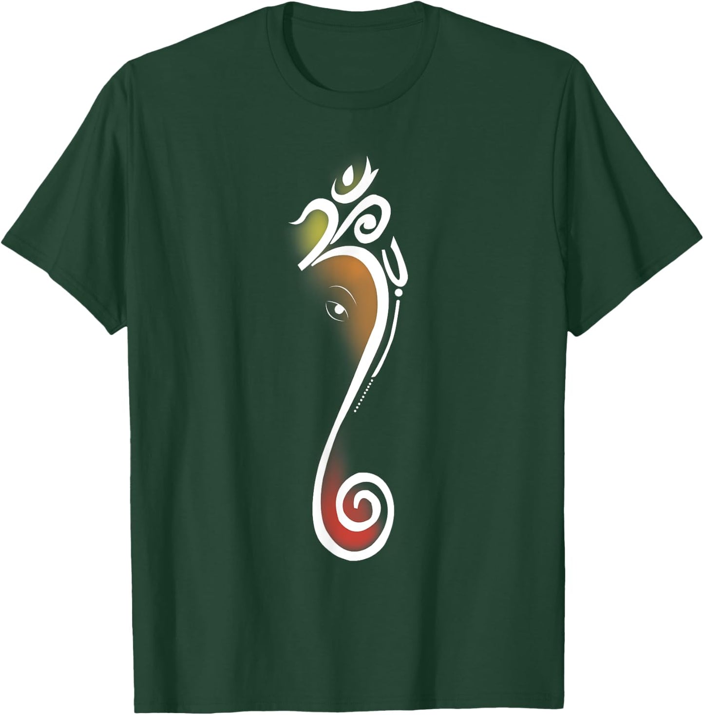Artistic Om Lord Ganesha . T-Shirt - T-Shirt | Forest
