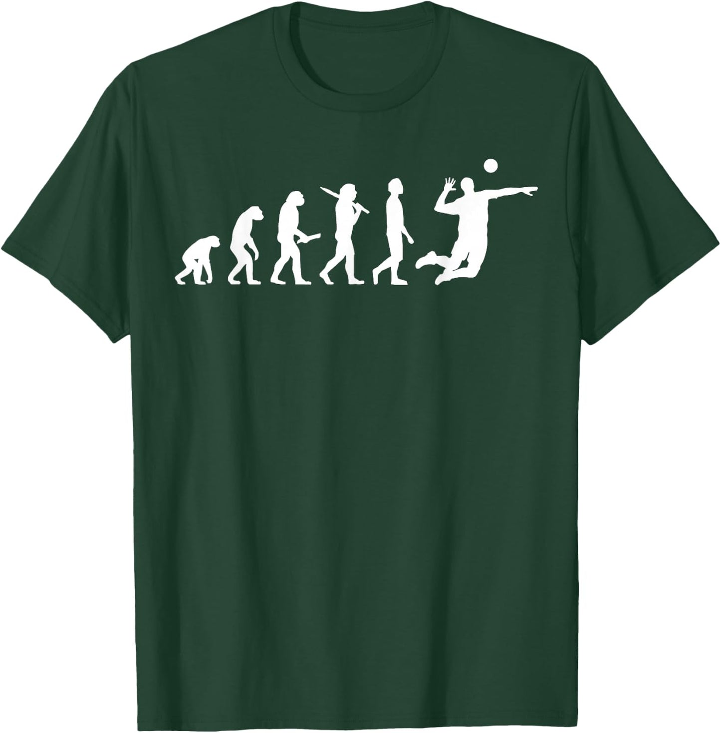 Volleyball Evolution - Volleyball Player T-Shirt - T-Shirt | Forest