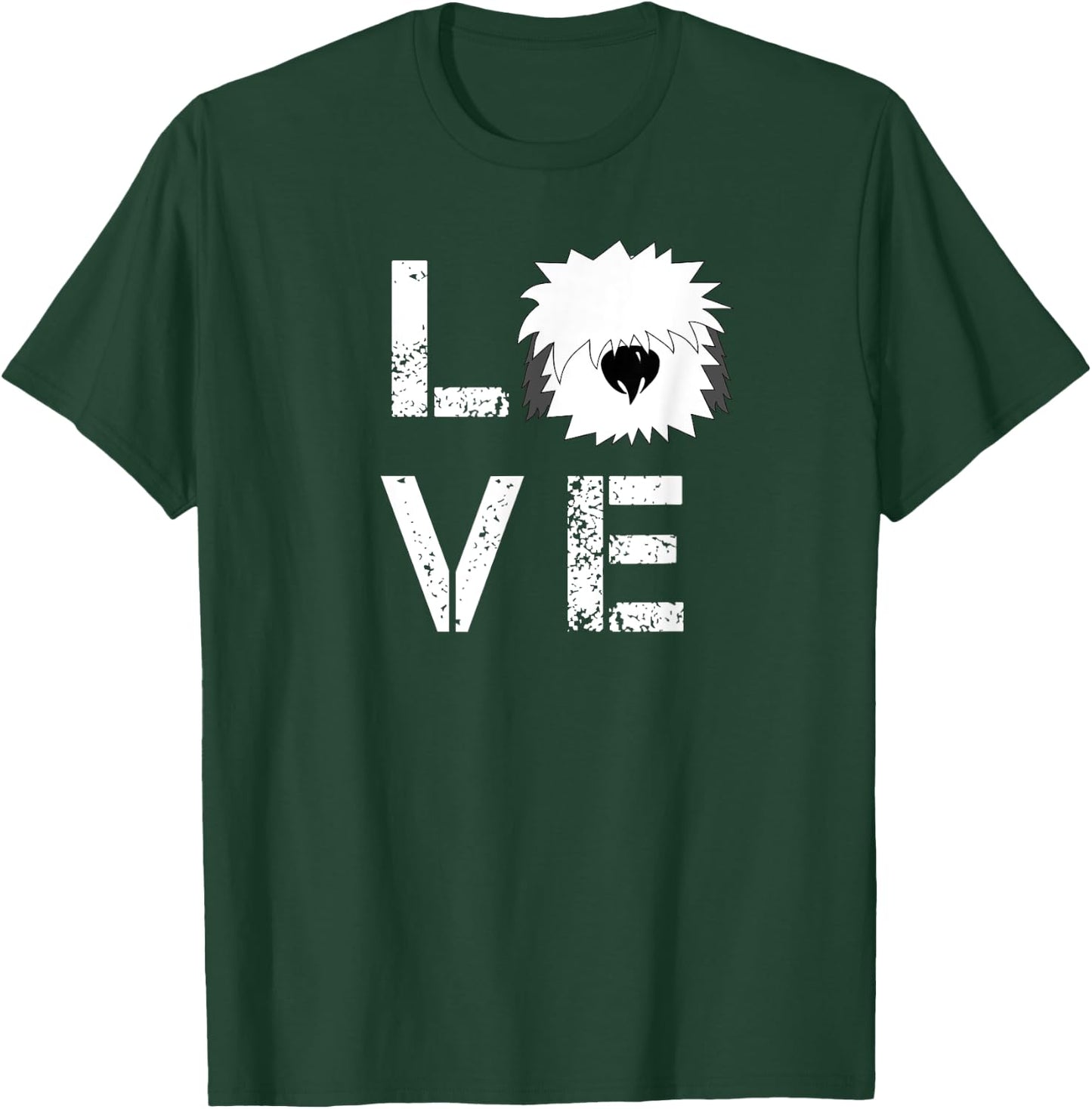 Love My Dog - Funny English Sheepdog Cool Pet T-Shirt - T-Shirt | Forest