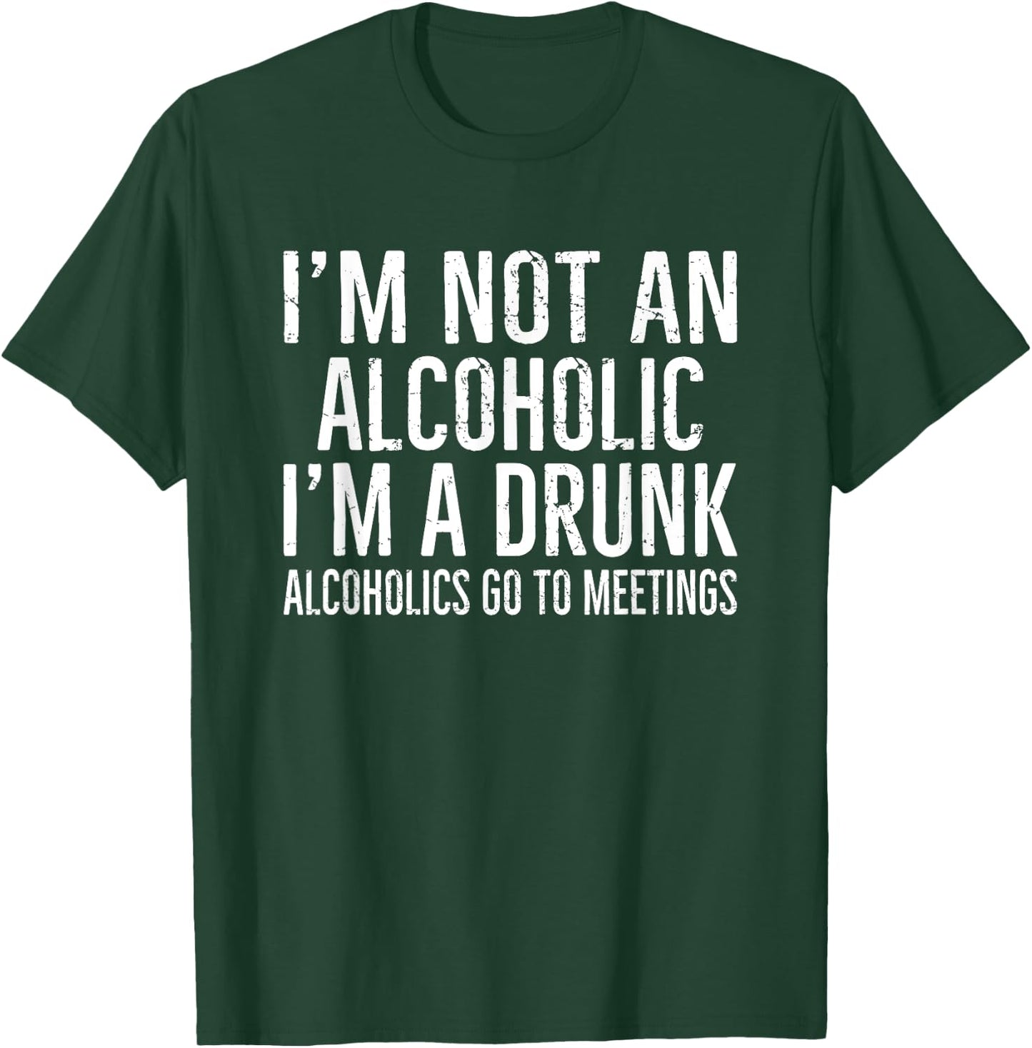 Ich bin kein Alkoholiker, ich bin ein Drunkener T-Shirt - T-Shirt | Forest
