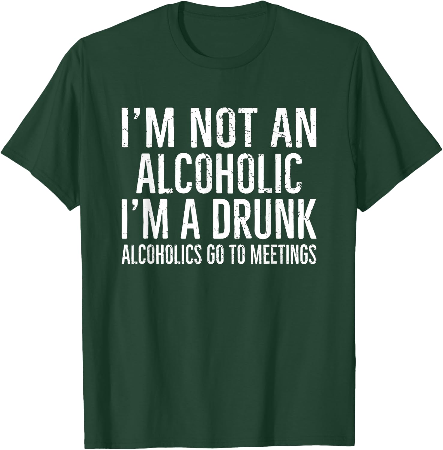 Ich bin kein Alkoholiker, ich bin ein Drunkener T-Shirt - T-Shirt | Forest