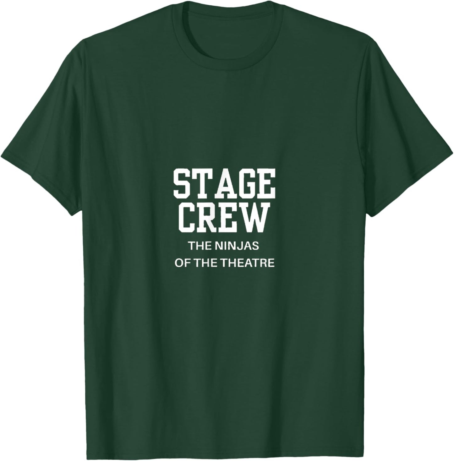 Retro Varsity Stage Crew Tech Theater Ninja T-Shirt - T-Shirt | Forest