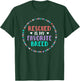 Dog Rescue Gift Girls - Rescued Is My Favorite Breed T-Shirt - T-Shirt | Forest