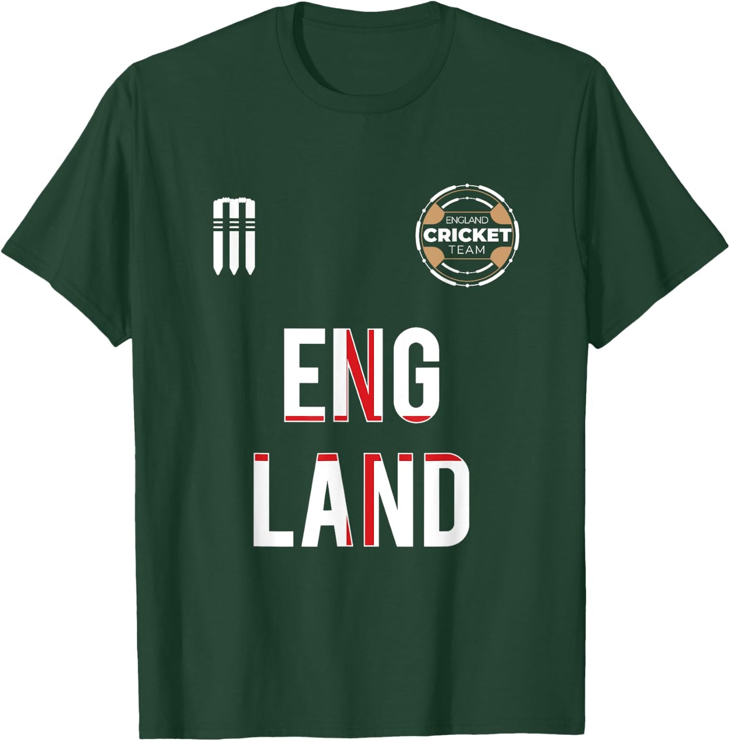 England Cricket Jersey : Gift National Fans English Cricket T-Shirt - T-Shirt | Forest
