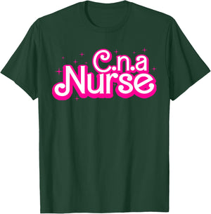 CNA Nurse Certificated Nursing Assistant CNA RN Black Women's Christmas Nursing , Small, Short Sleeve T-Shirt - T-Shirt | Forest