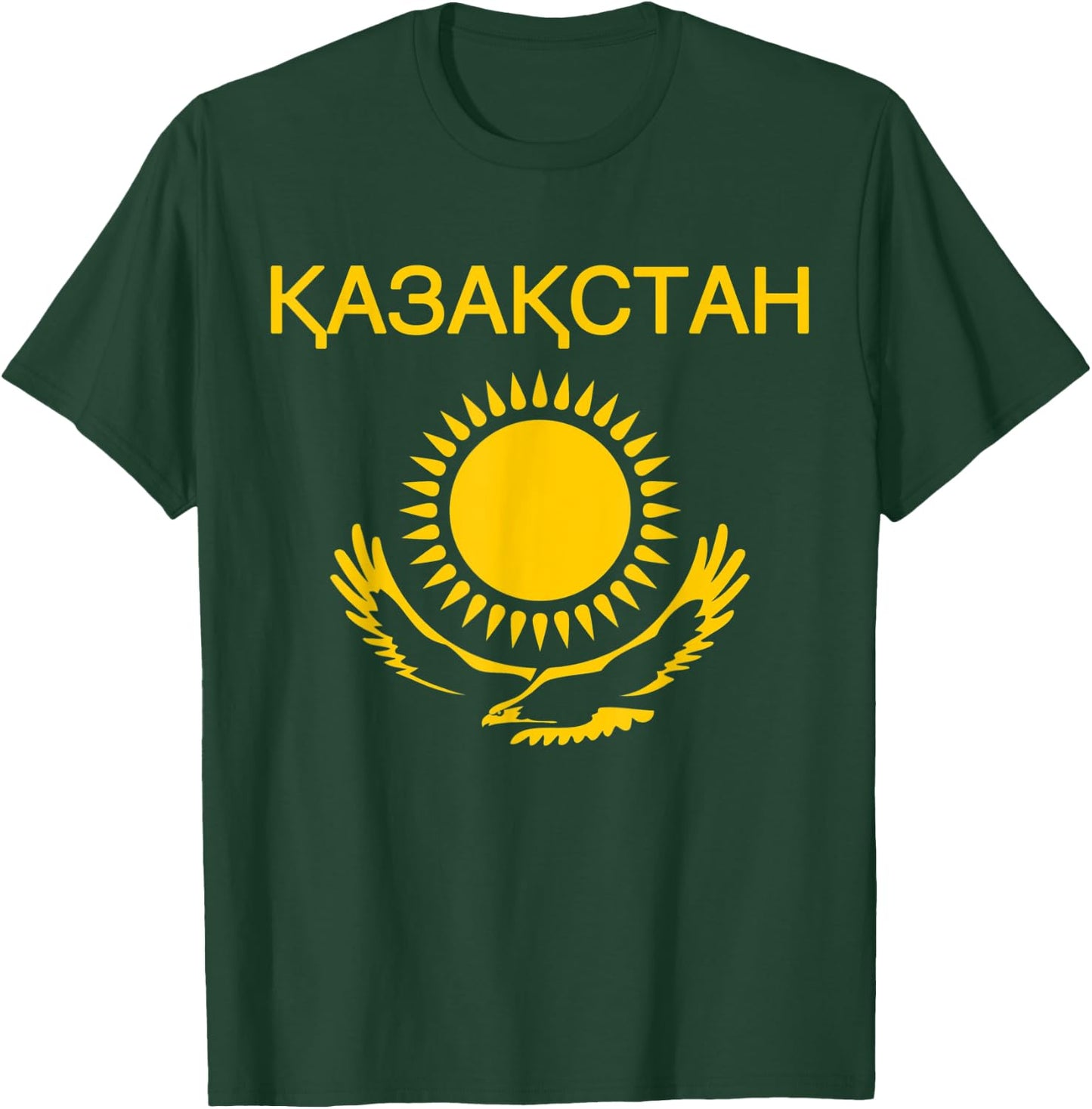 Kazakhstan Flag Shirt Kazakh Eagle Kazakhstani Pride Gift T-Shirt - T-Shirt | Forest