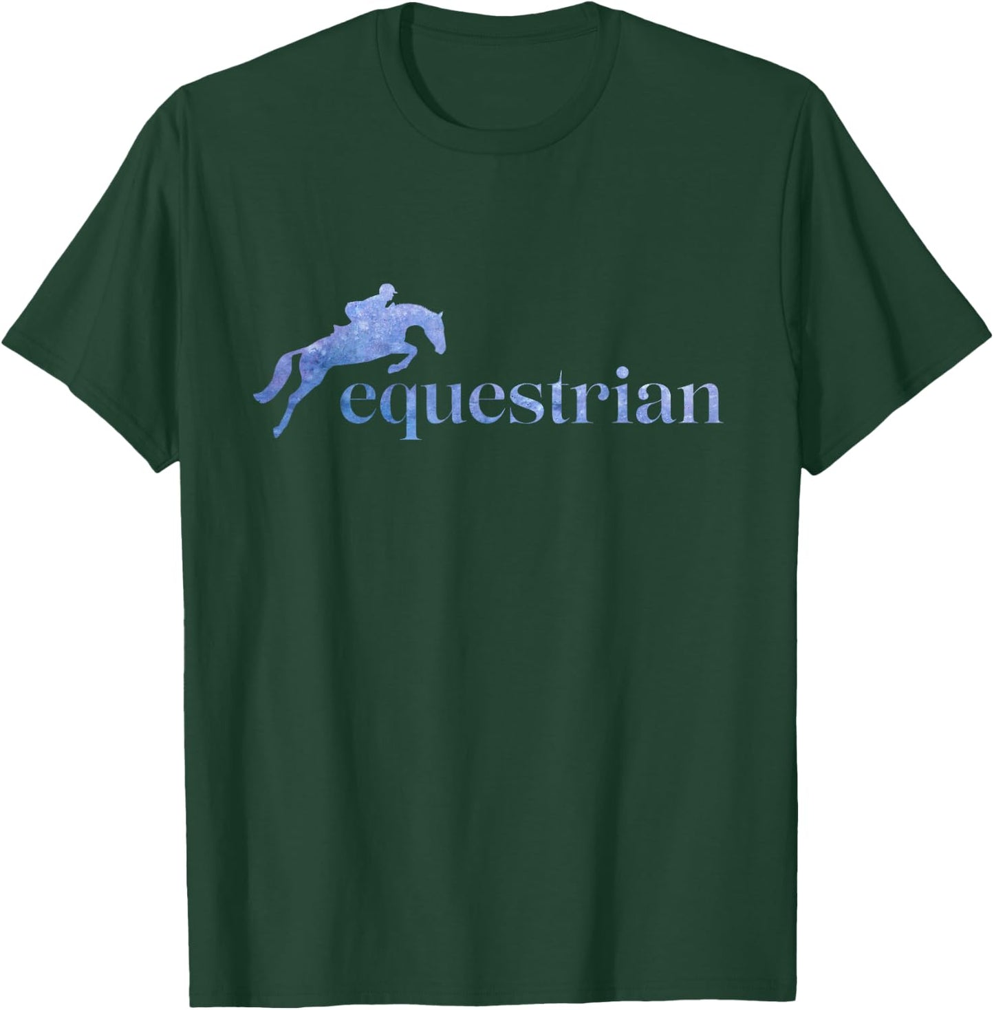 Horse Riding English Equestrian Hunter Jumper T-Shirt - T-Shirt | Forest