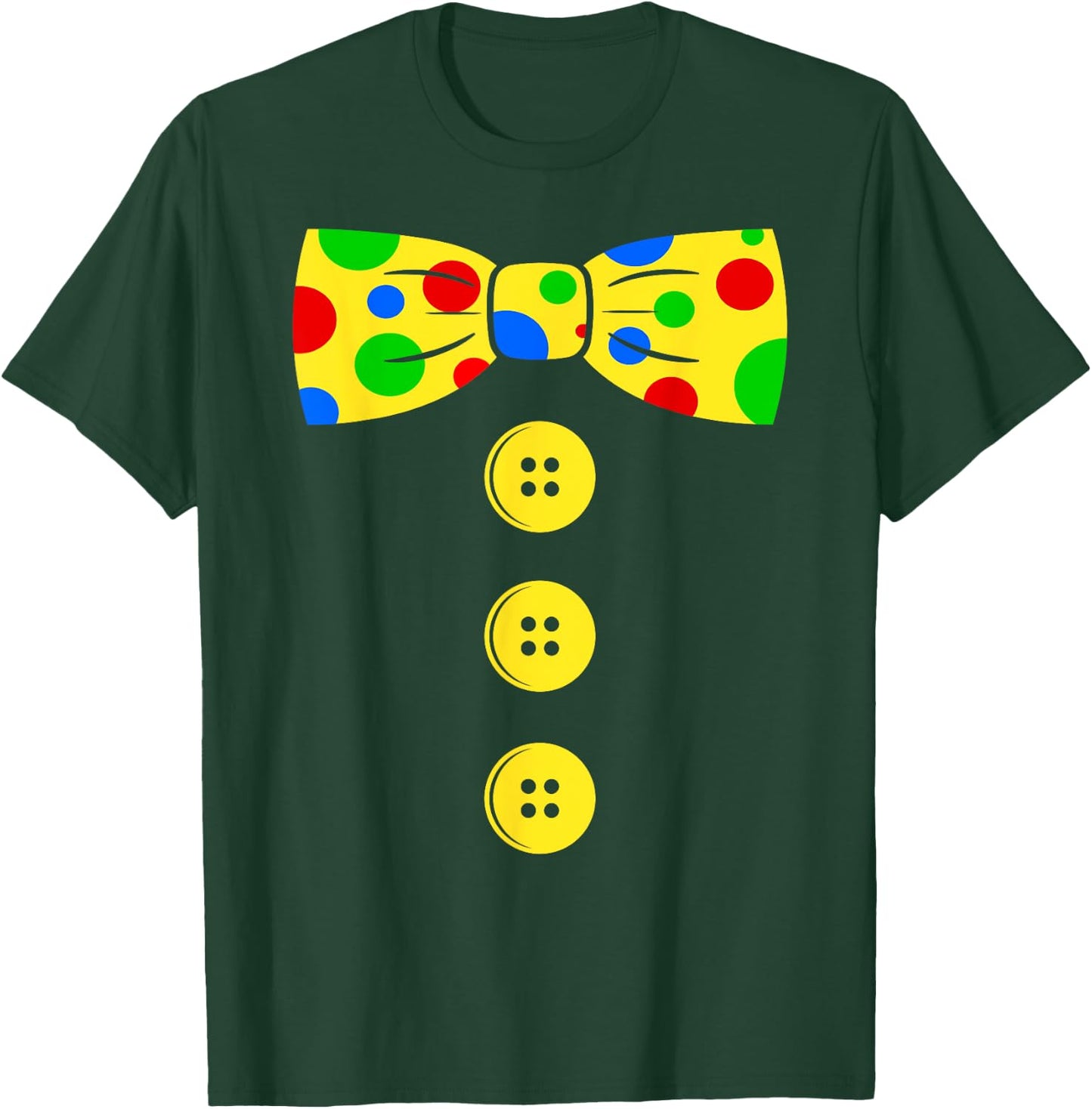 Clown Big Bow Tie | Funny tacky clown outfit T-Shirt - T-Shirt | Forest