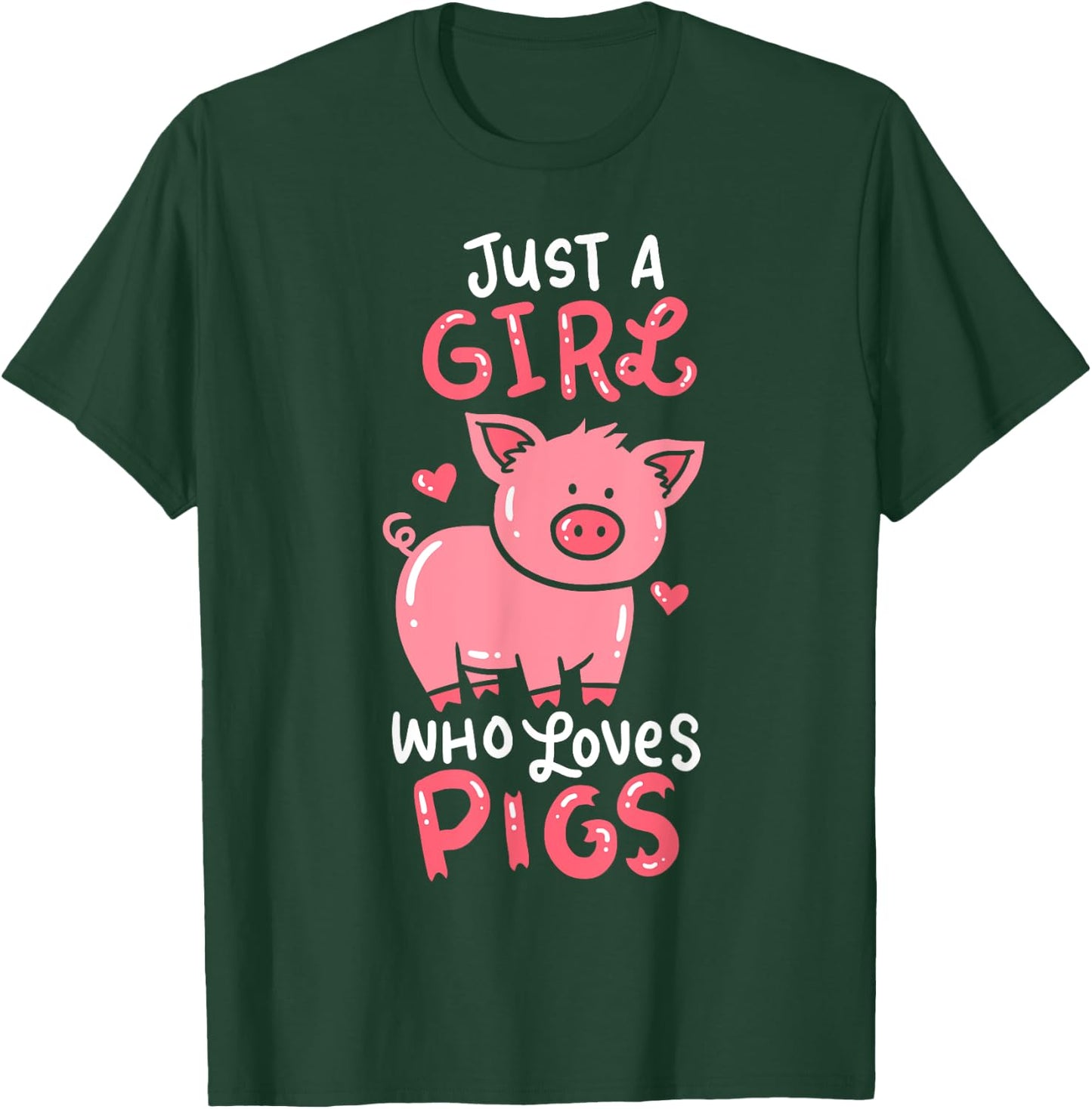 Pig Piglet Hog Farm Animal Funny Gift T-Shirt - T-Shirt | Forest