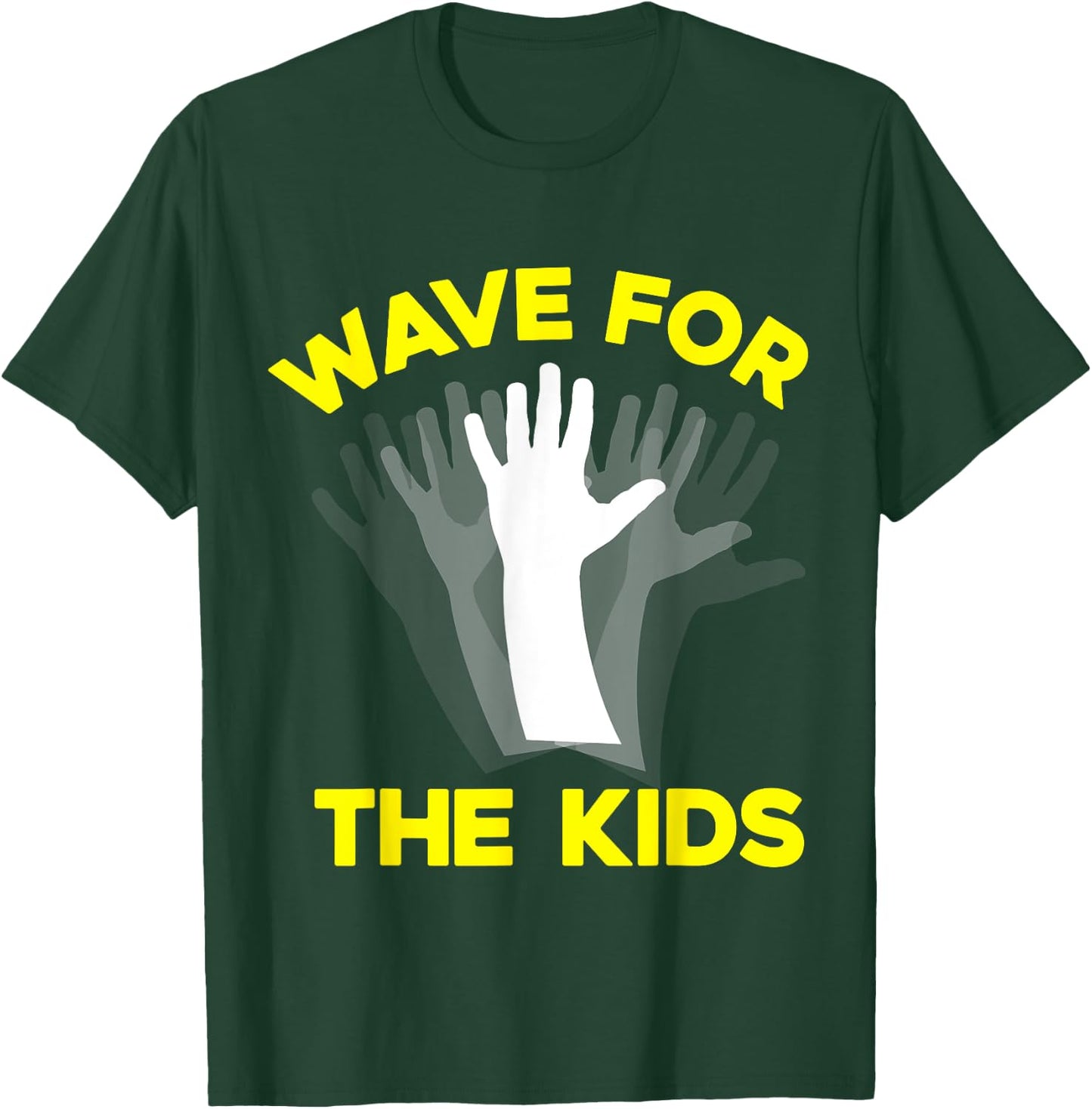 Wave for the Kids (iowa shirt) T-Shirt - T-Shirt | Forest