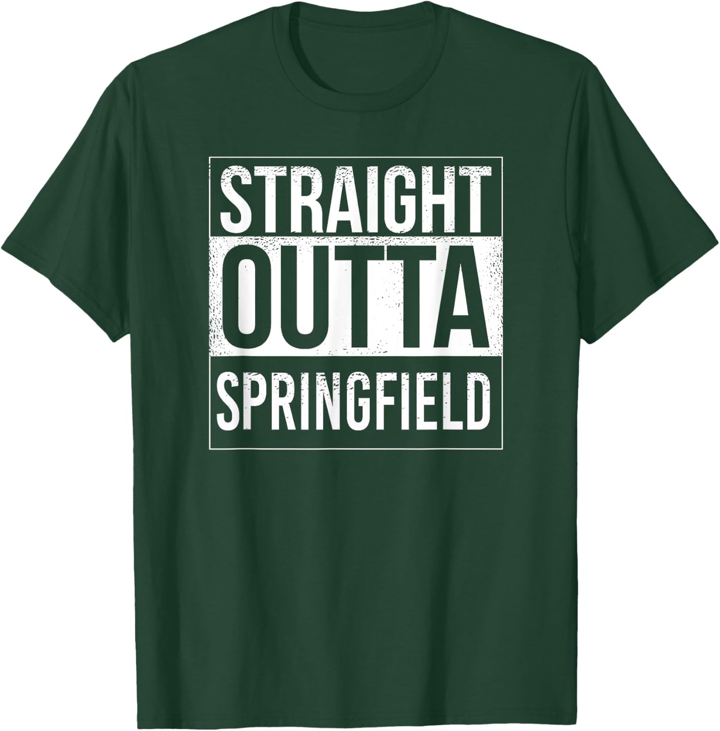 Straight outta Springfield - USA American Hometown City T-Shirt - T-Shirt | Forest