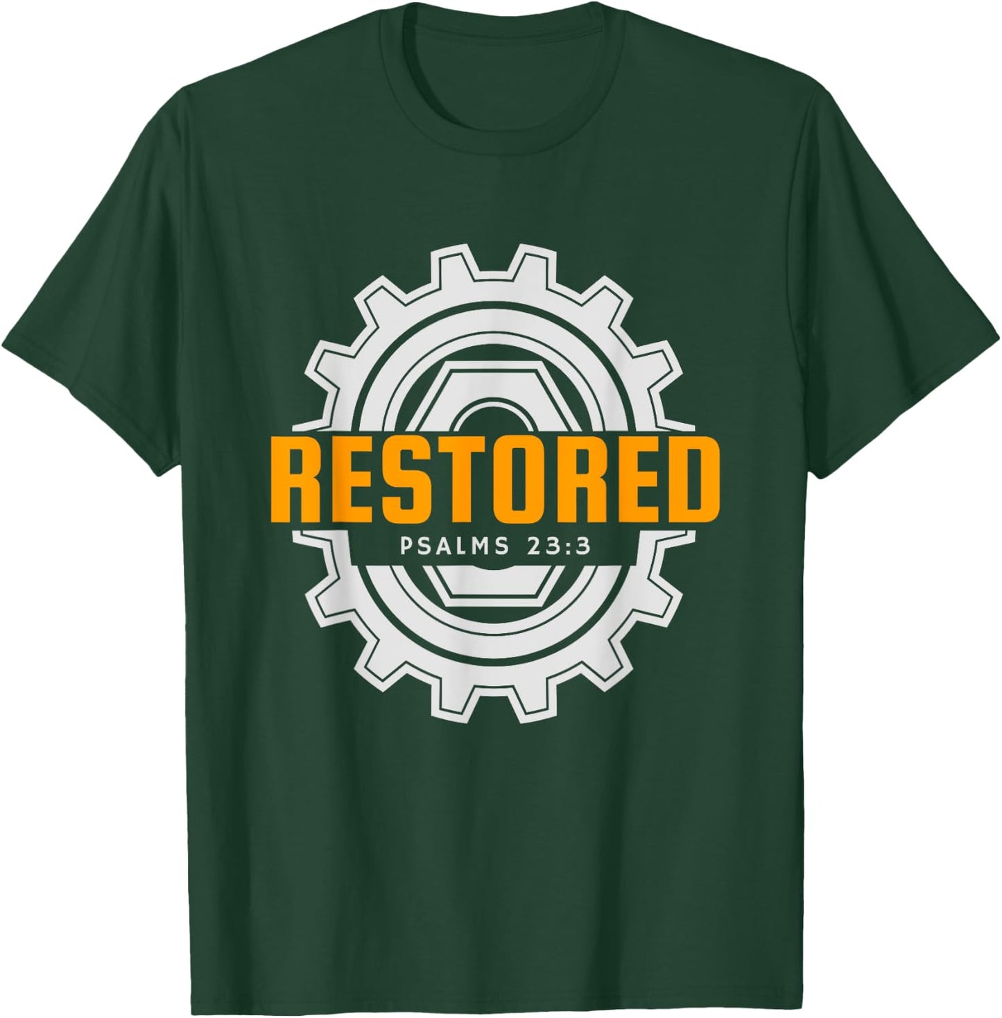 Mechanic Christian Restored Jesus Shirt T-Shirt - T-Shirt | Forest