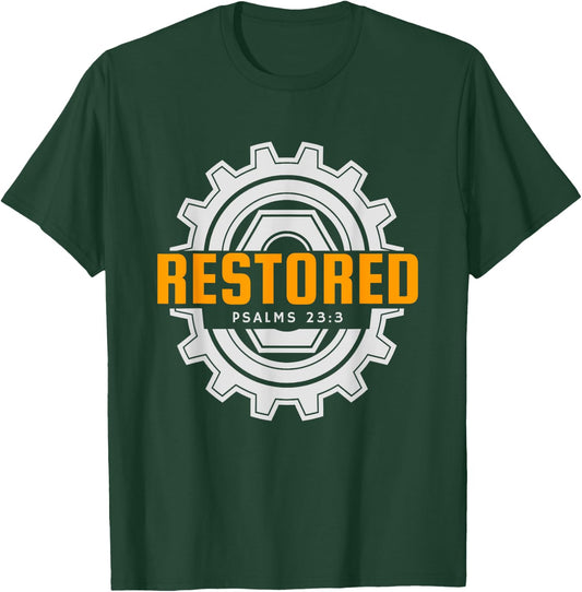 Mechanic Christian Restored Jesus Shirt T-Shirt - T-Shirt | Forest