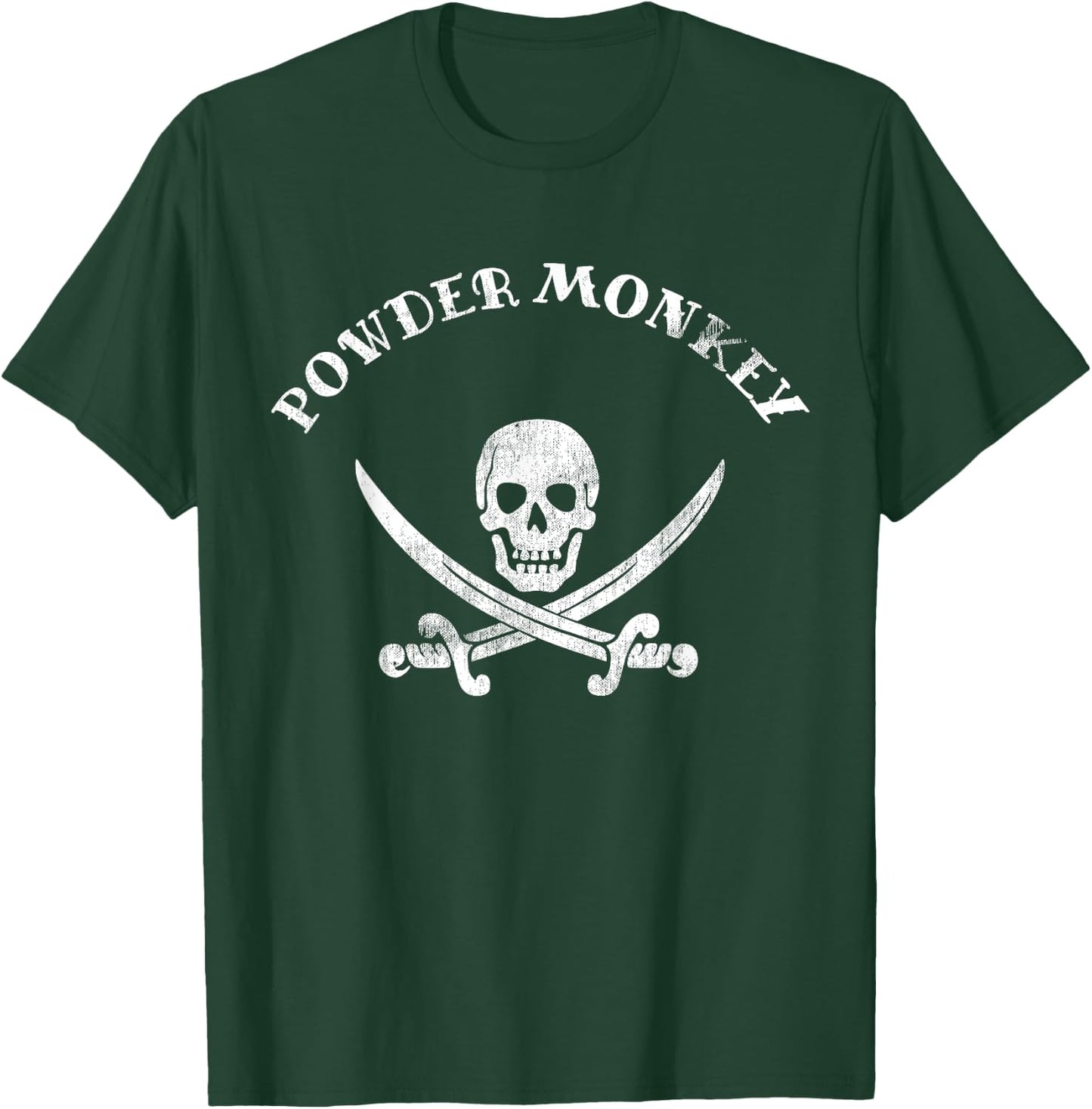 Vintage Matching Pirate Shirt Boat Crew Powder Monkey T-Shirt - T-Shirt | Forest